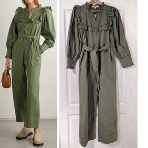 NWT Sea NY | Stan Tie Waist Jumpsuit In Cactus Green